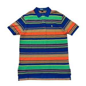 Polo Ralph Lauren Vintage Serape Blanket Inspire Striped Cotton Shirt Men’s Sz L